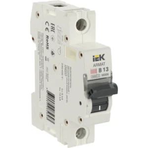 IEK ARMAT Автоматический выключатель M06N 1P B 13А - AR-M06N-1-B013 IEK ARMAT Автоматический выключатель M06N 1P B 13А - AR-M06N-1-B013