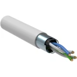 IEK Кабель витая пара F/UTP кат.5E 24AWG 2 пары LSZH INDOOR 1м белый GENERICA