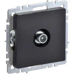 IEK BRITE Розетка TV проходная РТВ10-0-БрЧ черный - BR-A10-P-K02 IEK BRITE Розетка TV проходная РТВ10-0-БрЧ черный - BR-A10-P-K02