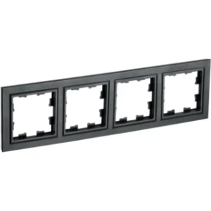 IEK BRITE Рамка 4-местная РУ-4-БрЧ черный - BR-M42-K02 IEK BRITE Рамка 4-местная РУ-4-БрЧ черный - BR-M42-K02