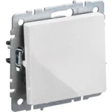IEK BRITE Выключатель 1-клавишный самовозвратный 10А ВС10-1-4-БрБ белый