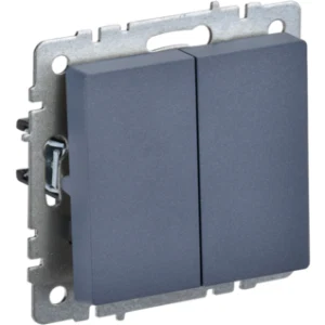 IEK BRITE Выключатель 2-клавишный 10А ВС10-2-0-БрМ маренго - BR-V20-0-10-K35 IEK BRITE Выключатель 2-клавишный 10А ВС10-2-0-БрМ маренго - BR-V20-0-10-K35