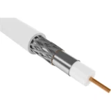 IEK Кабель коаксиальный RG6 медный 75Ом FPE PVC белый (300м) GENERICA