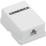 IEK Розетка информационная настенная RJ12 кат.3 UTP 1 порт GENERICA
