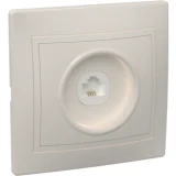 IEK Розетка 1-местная телефонная РТ10-ККм КВАРТА кремовый
