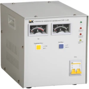 IEK Стабилизатор напряжения однофазный СНИ1-3 кВА - IVS10-1-03000 IEK Стабилизатор напряжения однофазный СНИ1-3 кВА - IVS10-1-03000