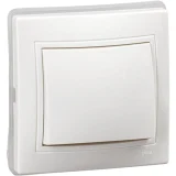 IEK KVARTA Выключатель 1-клавишный ВС10-1-0-КБ-44 10А IP44 белый