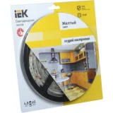 IEK Лента светодиодная 5м блистер LSR-3528Y60-4.8-IP65-12V IEK-eco