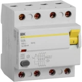 IEK Выключатель дифференциальный (УЗО) ВД1-63 4Р 50А 30мА тип А