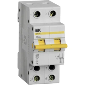IEK Выключатель-разъединитель трехпозиционный ВРТ-63 2P 63А - MPR10-2-063 IEK Выключатель-разъединитель трехпозиционный ВРТ-63 2P 63А - MPR10-2-063