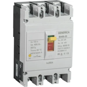 IEK Выключатель автоматический ВА66-35 3Р 200А 25кА GENERICA - SAV30-3-0200-G IEK Выключатель автоматический ВА66-35 3Р 200А 25кА GENERICA - SAV30-3-0200-G