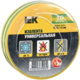 IEK Изолента 0,13х15мм желто-зеленая 10м