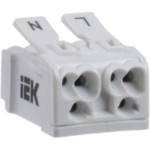 IEK Клемма пружинная соединительная КСП2-L+N - UKZ-B06-2P-F0-E0-10 IEK Клемма пружинная соединительная КСП2-L+N - UKZ-B06-2P-F0-E0-10