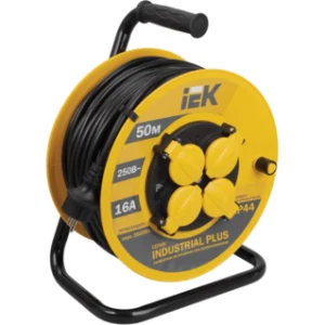 IEK Катушка УК50 с термозащитой 4 места 2P+PE/50м 3х1,5мм2 IP44 INDUSTRIAL PLUS - WKP15-16-04-50-44 IEK Катушка УК50 с термозащитой 4 места 2P+PE/50м 3х1,5мм2 IP44 INDUSTRIAL PLUS - WKP15-16-04-50-44